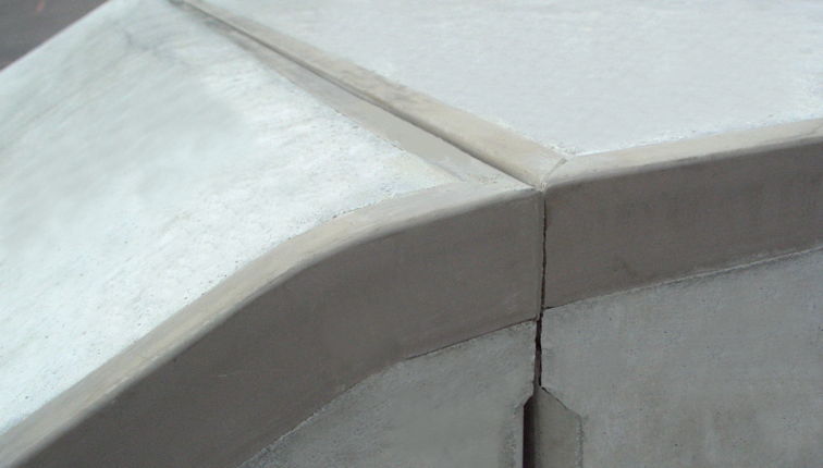 Gerundetes Kantenschutzprofil