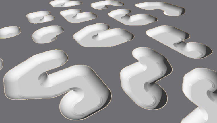 Bowl-Varianten aus modularen Beton-Elementen